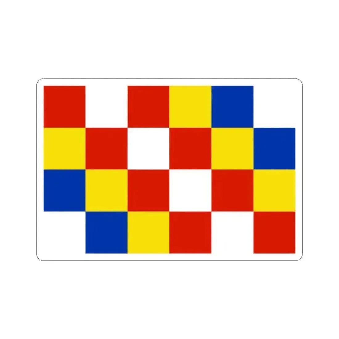 Flag of Antwerp Belgium - STICKER Vinyl Kiss-Cut Decal 4 Inch White - The Sticker Space