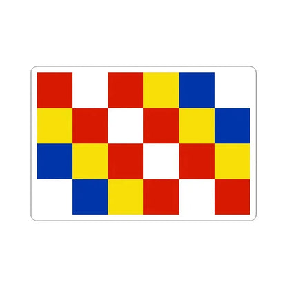 Flag of Antwerp Belgium - STICKER Vinyl Kiss-Cut Decal 4 Inch White - The Sticker Space