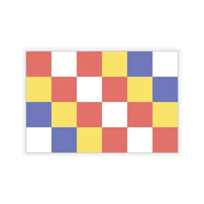 Flag of Antwerp Belgium - STICKER Vinyl Kiss-Cut Decal 6 Inch Transparent - The Sticker Space