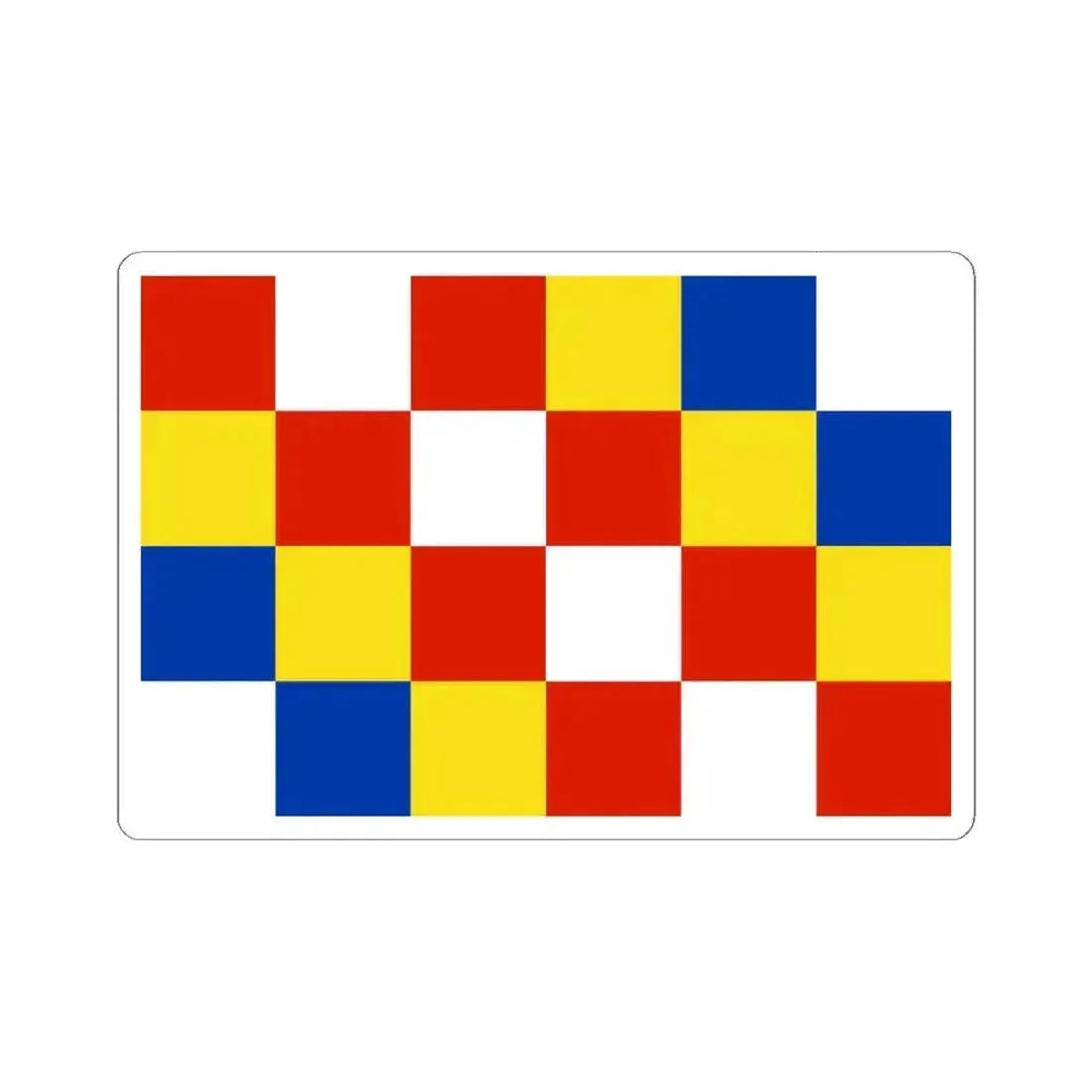 Flag of Antwerp (Belgium) STICKER Vinyl Kiss-Cut Decal 6 Inch White - The Sticker Space