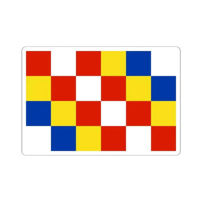 Flag of Antwerp (Belgium) STICKER Vinyl Kiss-Cut Decal 6 Inch White - The Sticker Space