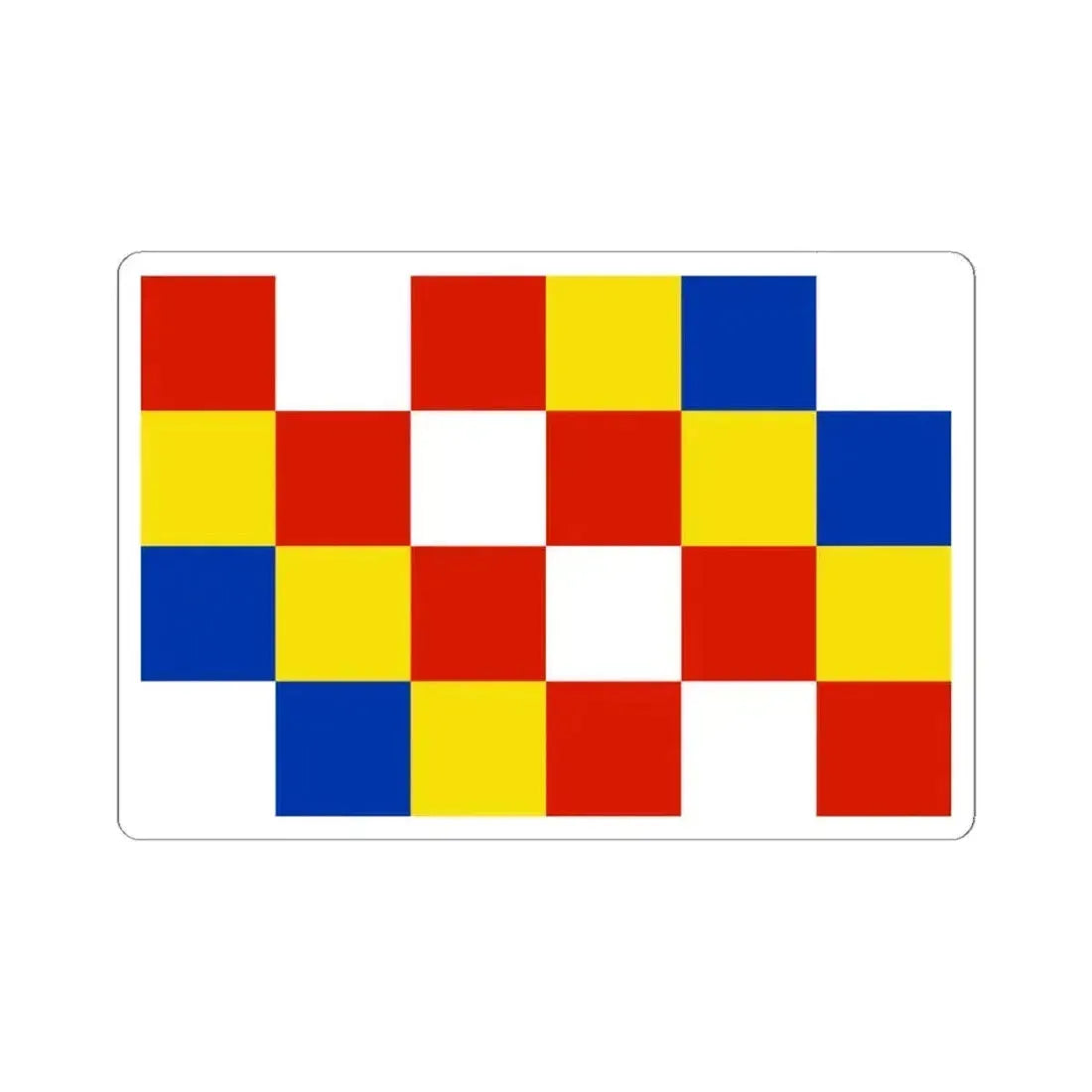 Flag of Antwerp Belgium - STICKER Vinyl Kiss-Cut Decal 6 Inch White - The Sticker Space