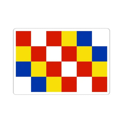 Flag of Antwerp Belgium - STICKER Vinyl Kiss-Cut Decal 6 Inch White - The Sticker Space