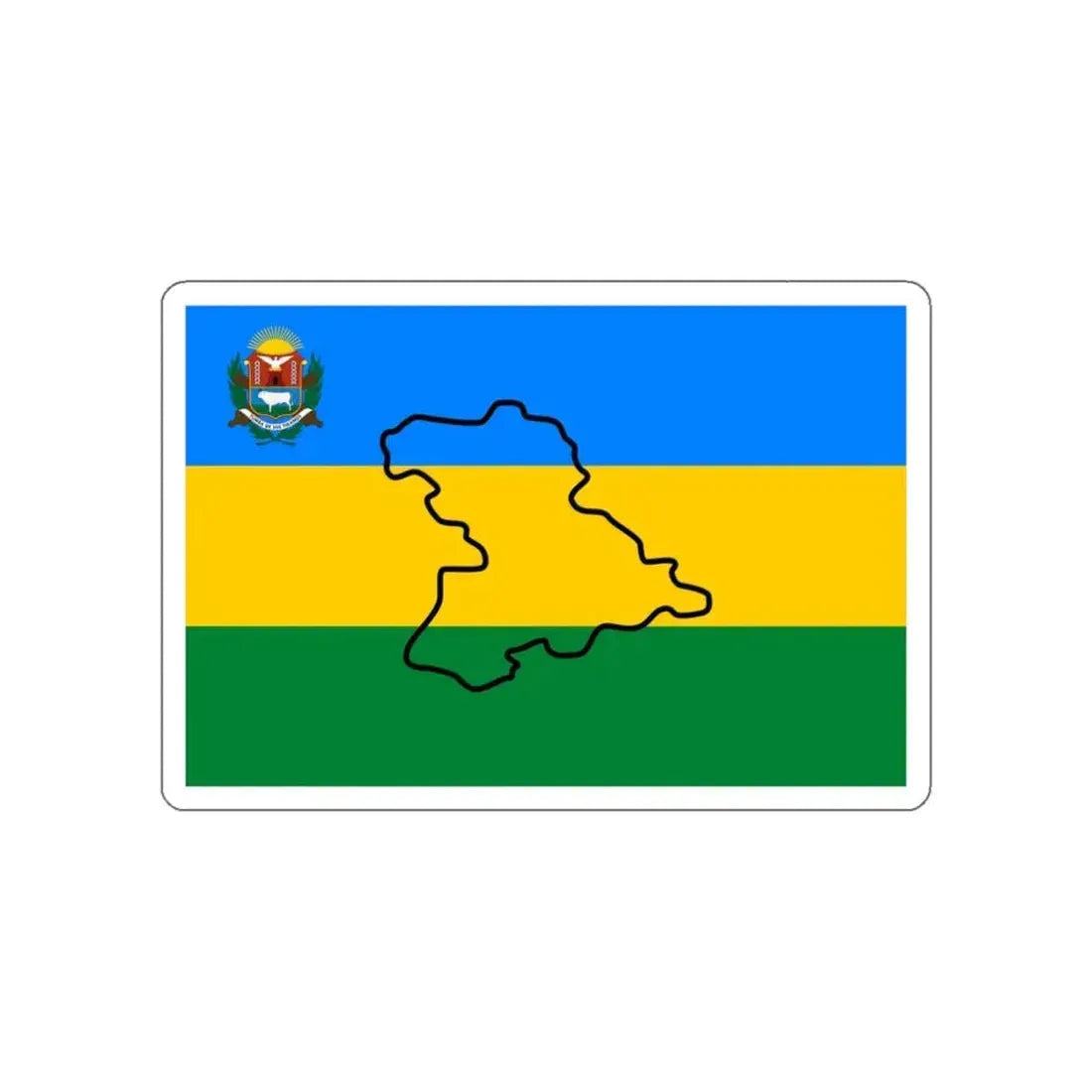 Flag of Anzoátegui Venezuela STICKER Vinyl Die-Cut Decal 3 Inch - The Sticker Space