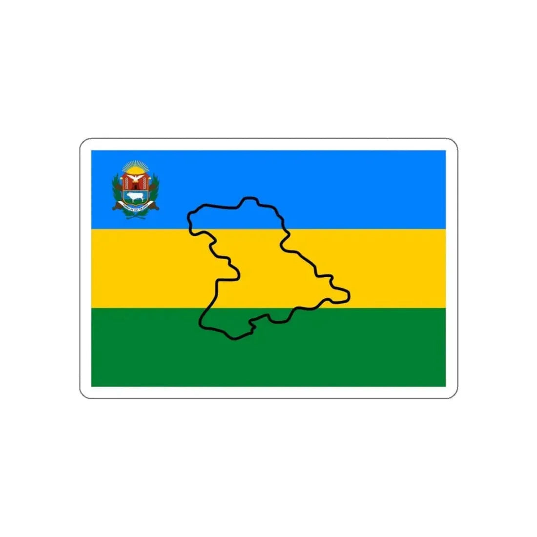 Flag of Anzoátegui Venezuela STICKER Vinyl Die-Cut Decal 4 Inch - The Sticker Space