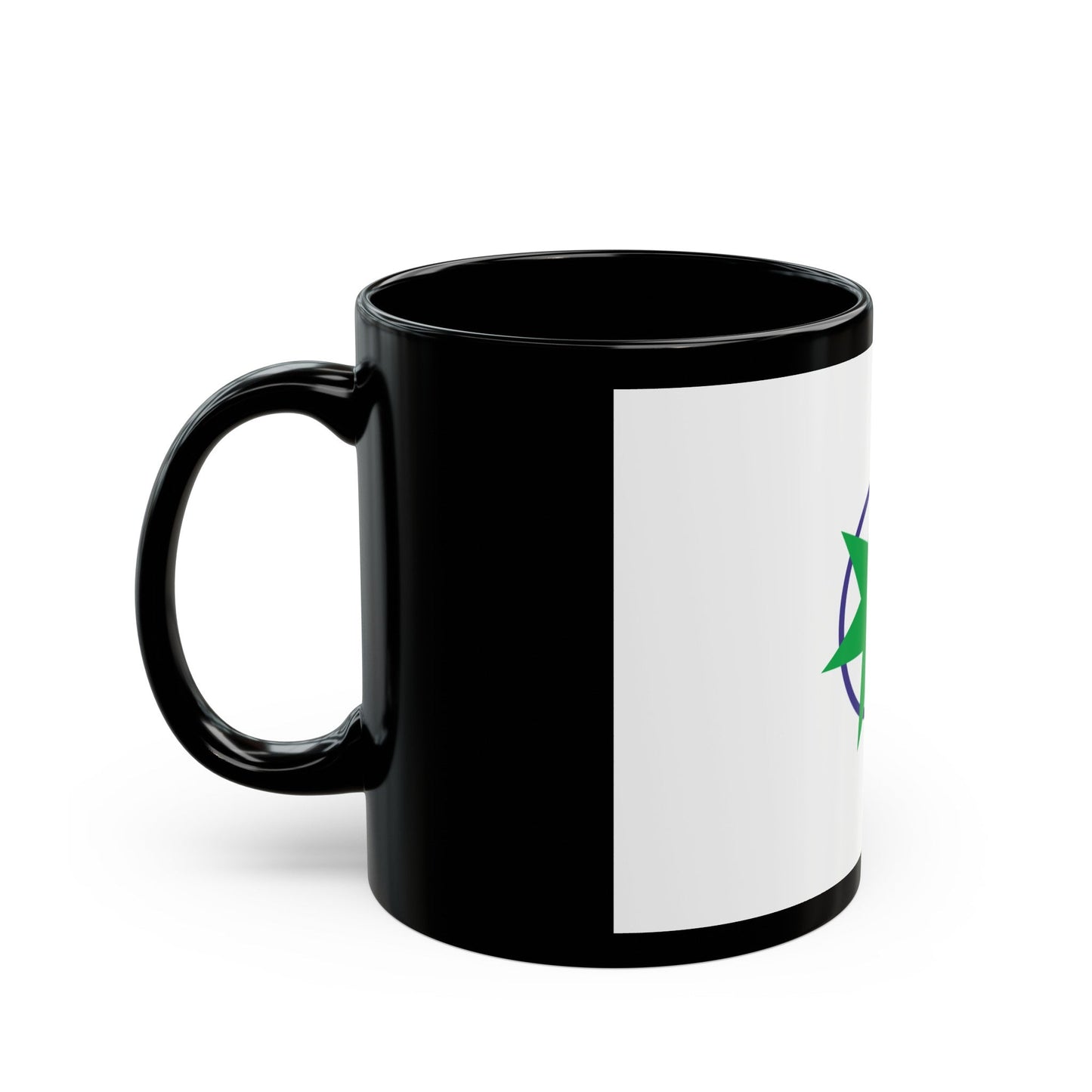 Flag of Aomori Aomori Japan - Black Coffee Mug-The Sticker Space