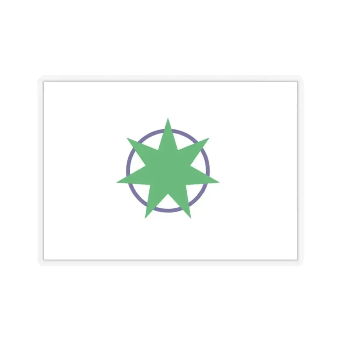 Flag of Aomori Aomori Japan - STICKER Vinyl Kiss-Cut Decal 2 Inch Transparent - The Sticker Space