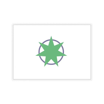 Flag of Aomori Aomori Japan - STICKER Vinyl Kiss-Cut Decal 3 Inch Transparent - The Sticker Space