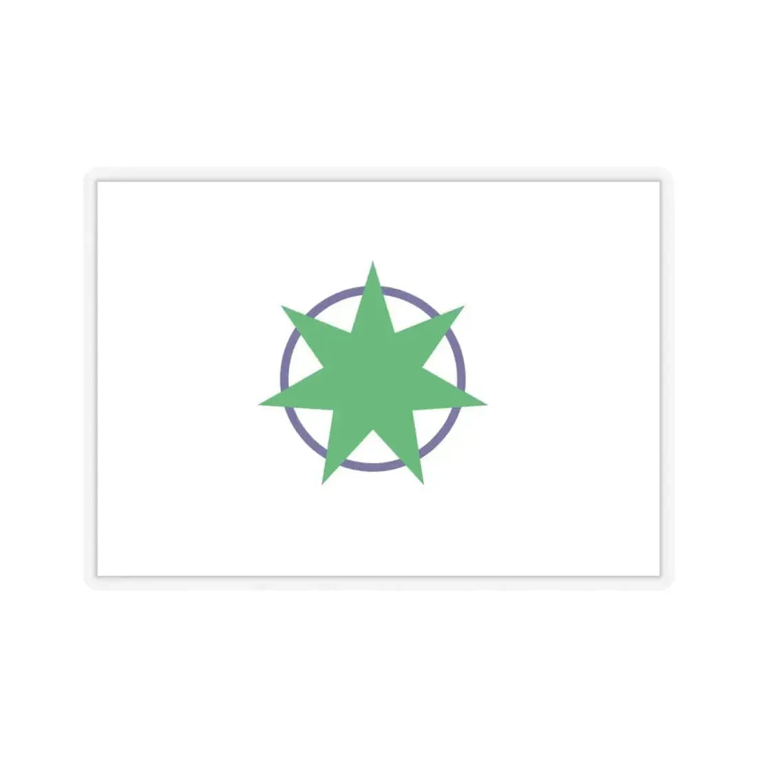 Flag of Aomori Aomori Japan - STICKER Vinyl Kiss-Cut Decal 4 Inch Transparent - The Sticker Space