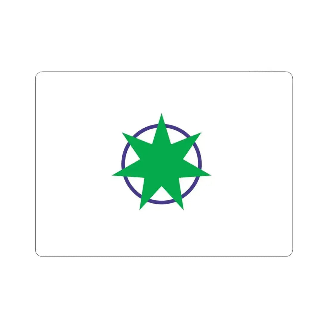 Flag of Aomori Aomori Japan - STICKER Vinyl Kiss-Cut Decal 4 Inch White - The Sticker Space