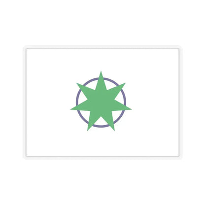 Flag of Aomori Aomori Japan - STICKER Vinyl Kiss-Cut Decal 6 Inch Transparent - The Sticker Space