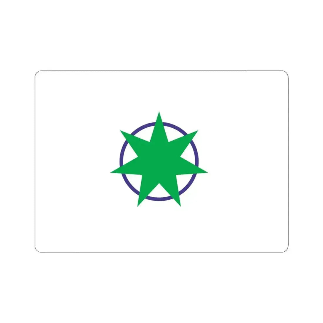 Flag of Aomori Aomori Japan - STICKER Vinyl Kiss-Cut Decal 6 Inch White - The Sticker Space