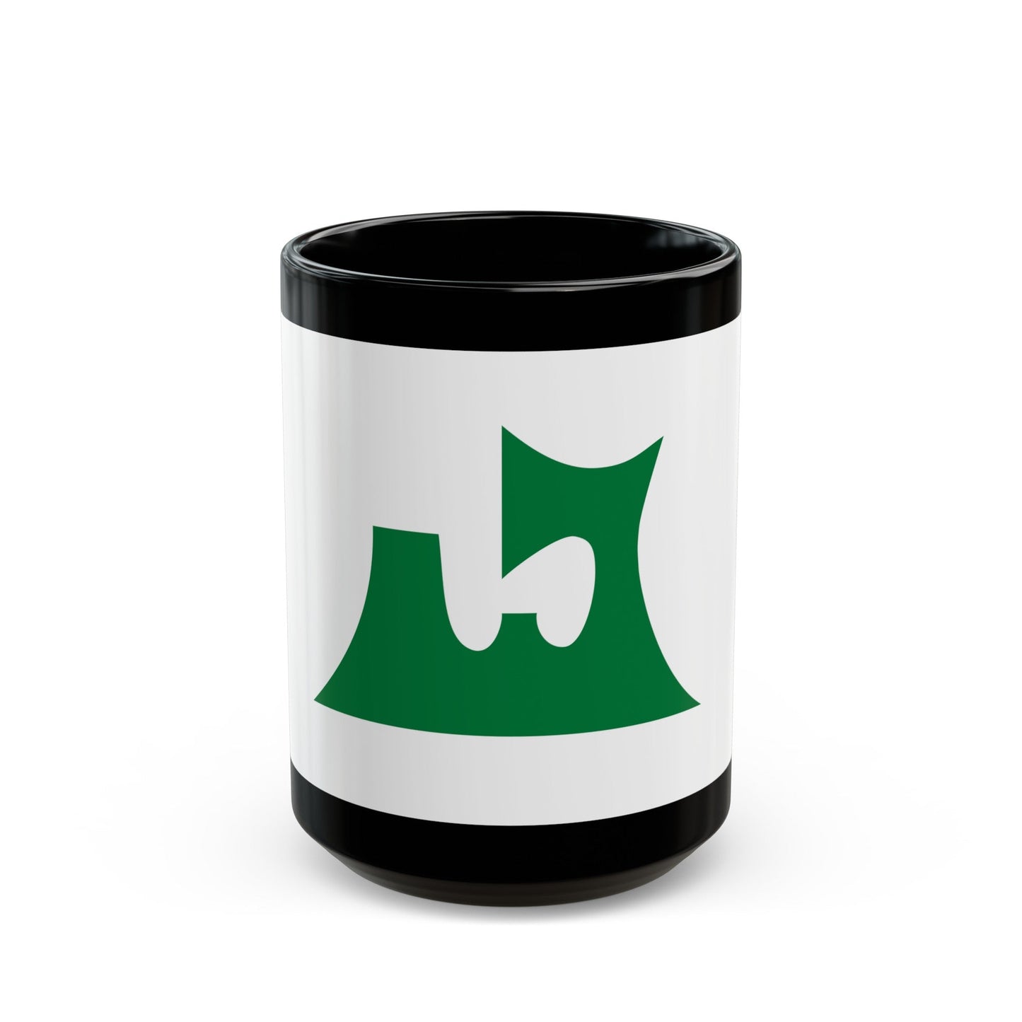 Flag of Aomori Prefecture Japan - Black Coffee Mug-15oz-The Sticker Space