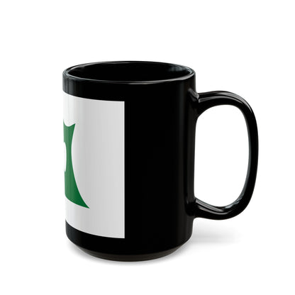 Flag of Aomori Prefecture Japan - Black Coffee Mug-The Sticker Space