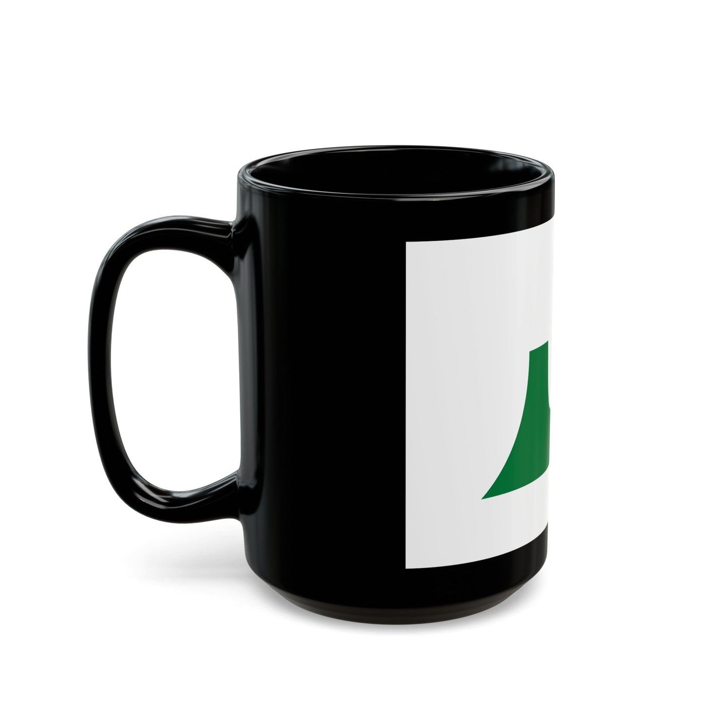 Flag of Aomori Prefecture Japan - Black Coffee Mug-The Sticker Space