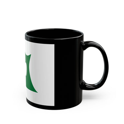 Flag of Aomori Prefecture Japan - Black Coffee Mug-The Sticker Space