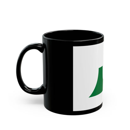 Flag of Aomori Prefecture Japan - Black Coffee Mug-The Sticker Space