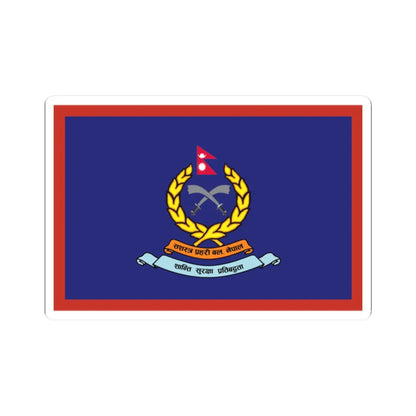 Flag of APF Nepal - No. 1 Baraha Brigade (Nepal) STICKER Vinyl Kiss-Cut Decal 2 Inch White - The Sticker Space