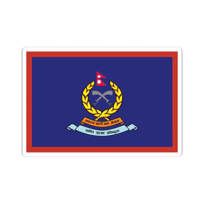 Flag of APF Nepal - No. 1 Baraha Brigade (Nepal) STICKER Vinyl Kiss-Cut Decal 6 Inch White - The Sticker Space