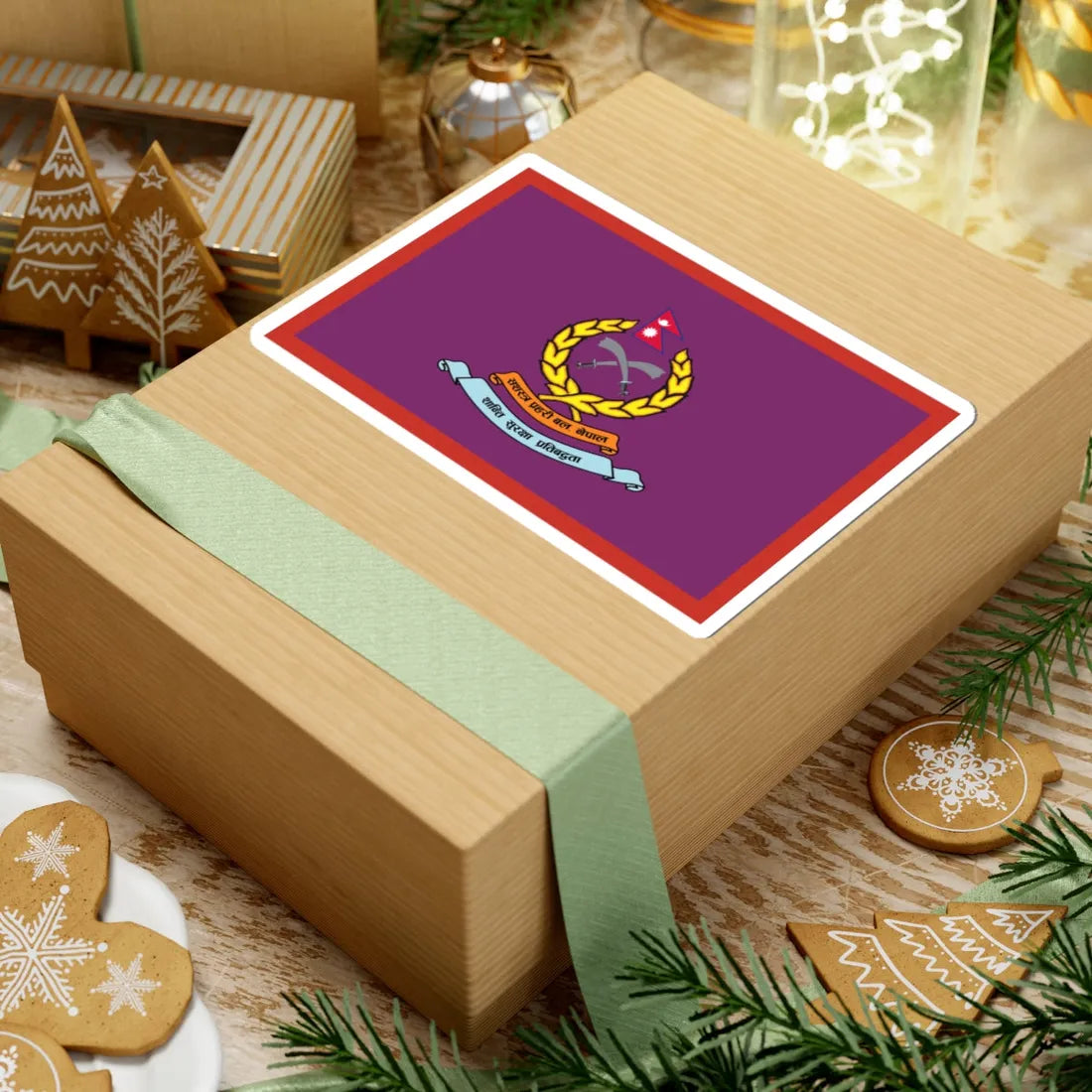 Flag of APF Nepal - No. 3 Gadhimai Brigade (Nepal) STICKER Vinyl Kiss-Cut Decal - The Sticker Space