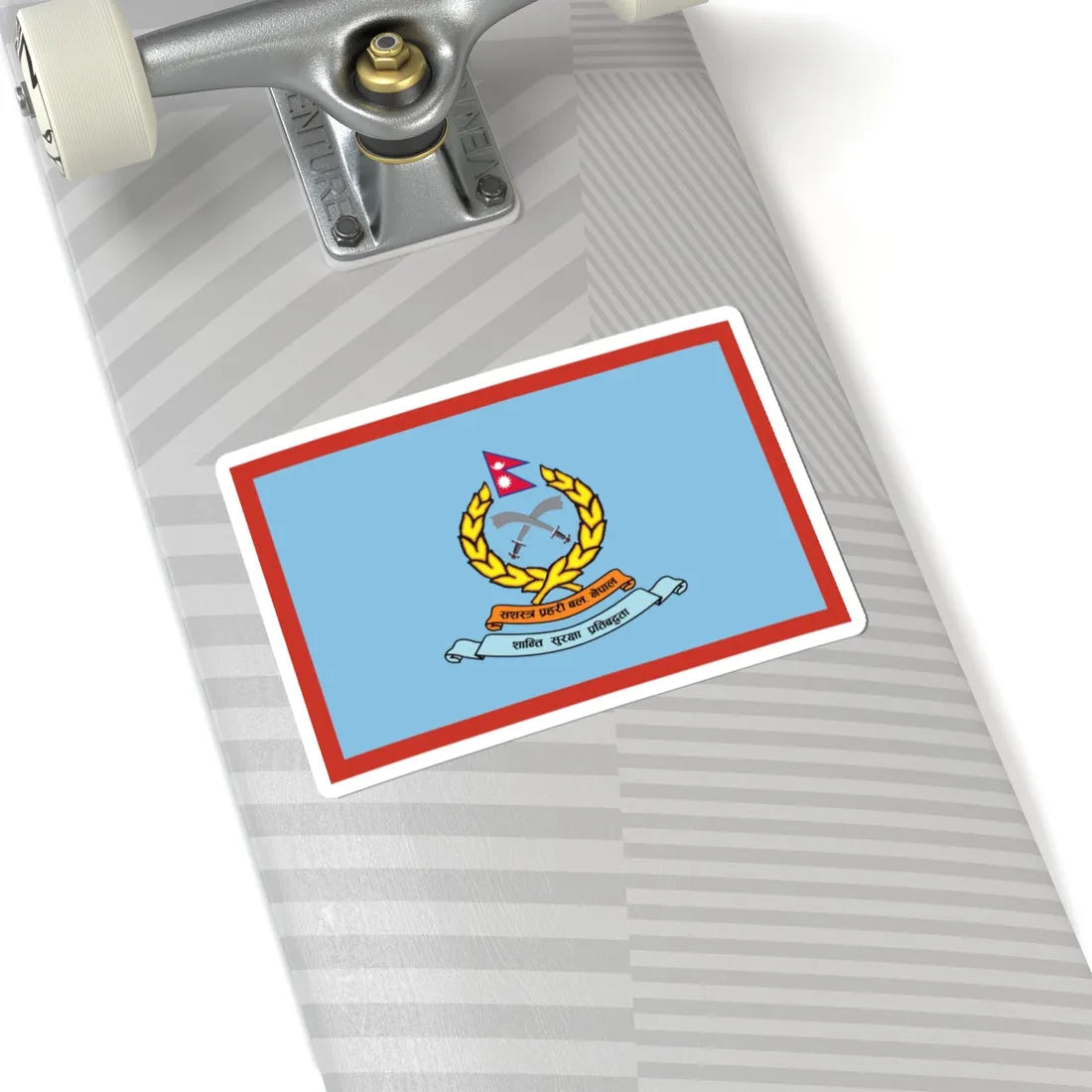 Flag of APF Nepal - No. 6 Maheshwori Brigade (Nepal) STICKER Vinyl Kiss-Cut Decal - The Sticker Space