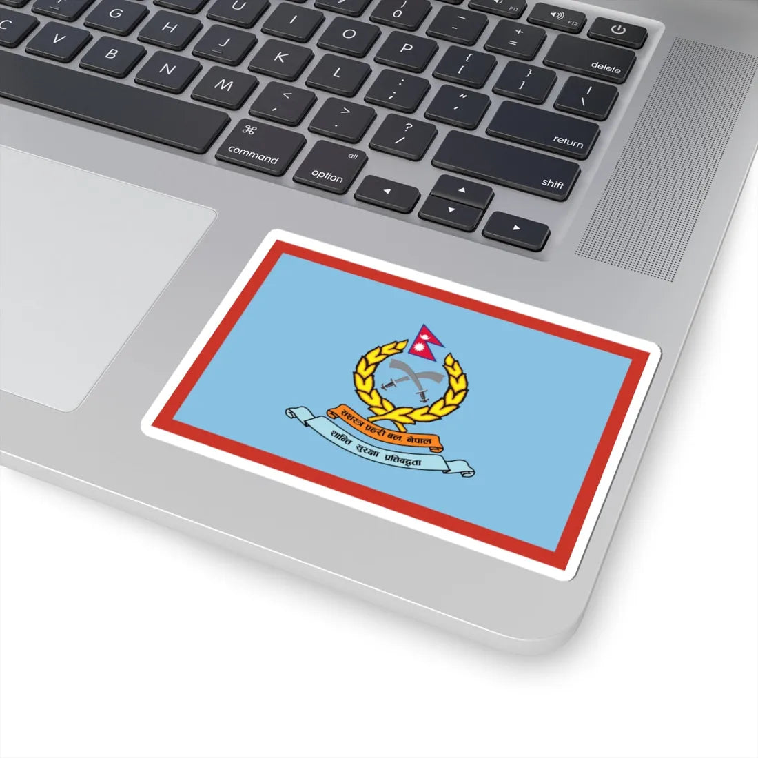 Flag of APF Nepal - No. 6 Maheshwori Brigade (Nepal) STICKER Vinyl Kiss-Cut Decal - The Sticker Space