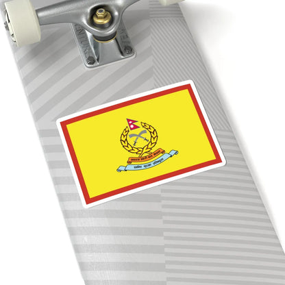 Flag of APF Nepal - No. 7 Baiddhanath Brigade (Nepal) STICKER Vinyl Kiss-Cut Decal - The Sticker Space