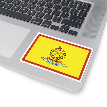 Flag of APF Nepal - No. 7 Baiddhanath Brigade (Nepal) STICKER Vinyl Kiss-Cut Decal - The Sticker Space