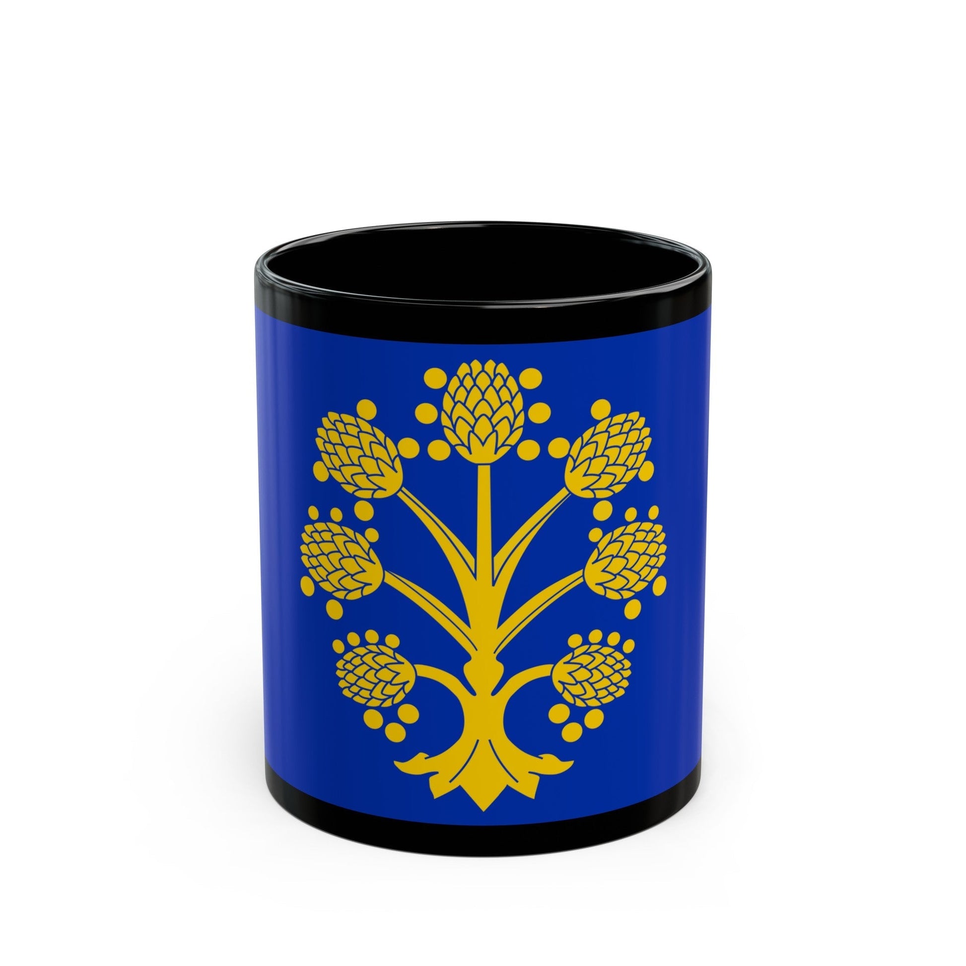 Flag of Appleby in Westmorland UK - Black Coffee Mug-11oz-The Sticker Space