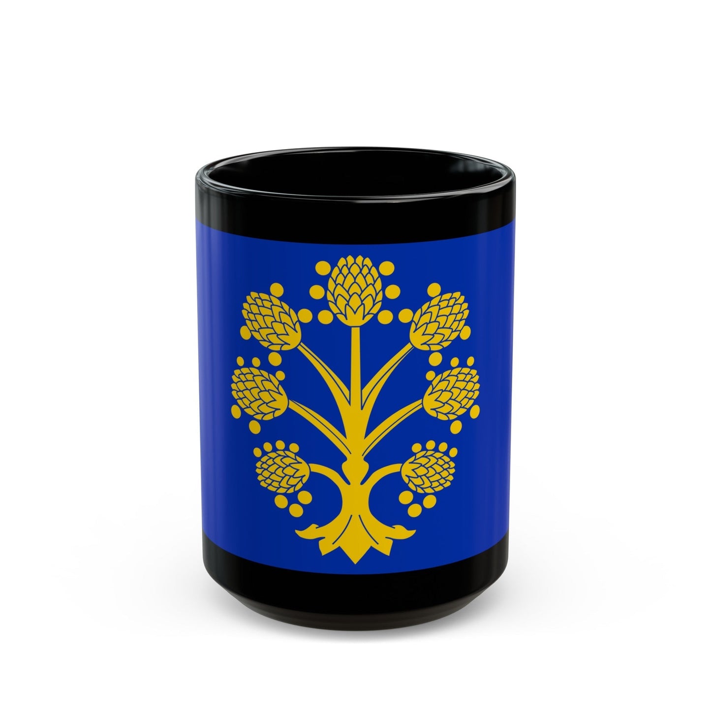 Flag of Appleby in Westmorland UK - Black Coffee Mug-15oz-The Sticker Space