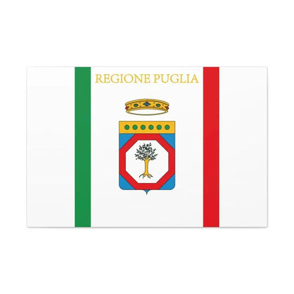 Flag of Apulia Italy - Canvas Wall Art - The Sticker Space