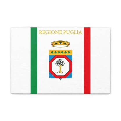 Flag of Apulia Italy - Canvas Wall Art - The Sticker Space