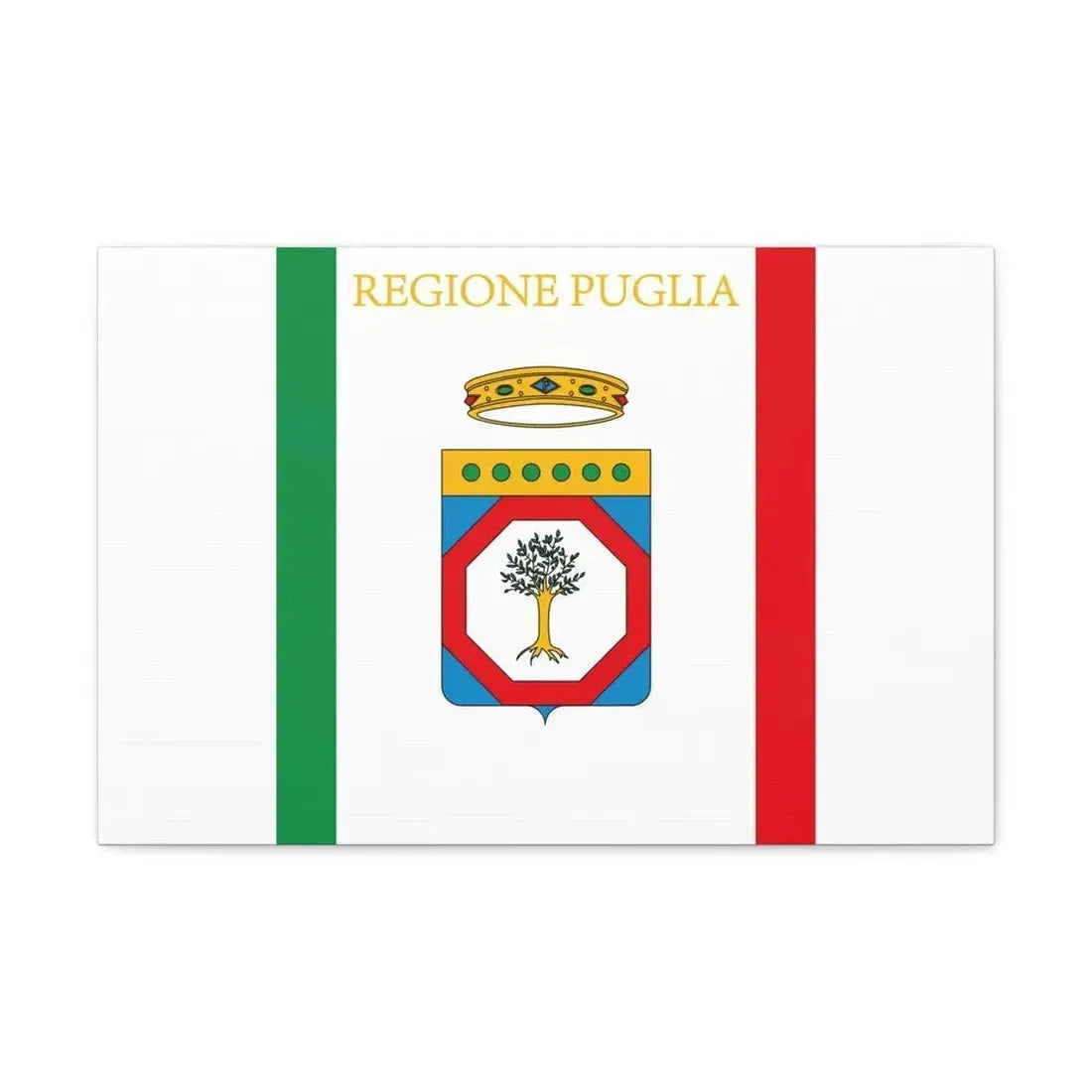 Flag of Apulia Italy - Canvas Wall Art - The Sticker Space