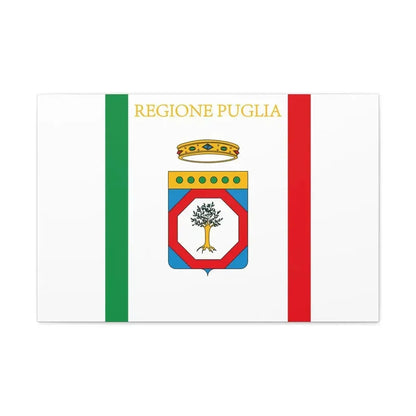 Flag of Apulia Italy - Canvas Wall Art - The Sticker Space