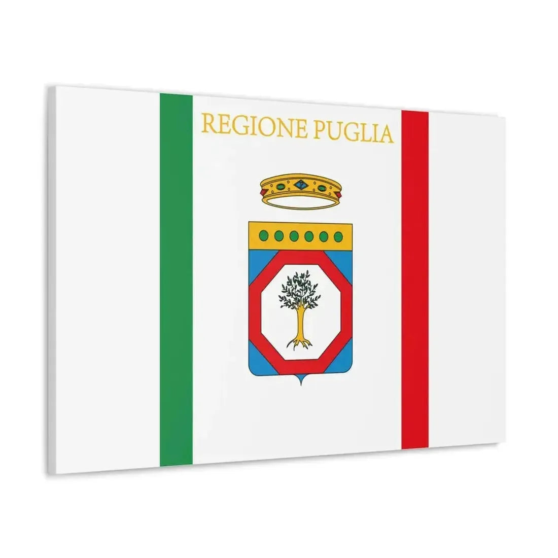 Flag of Apulia Italy - Canvas Wall Art - The Sticker Space