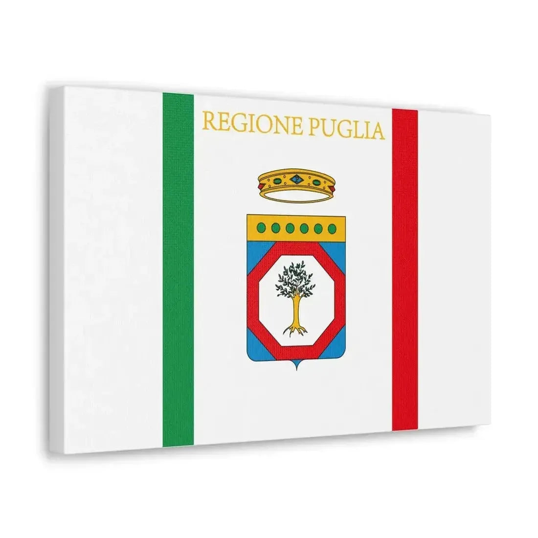 Flag of Apulia Italy - Canvas Wall Art - The Sticker Space