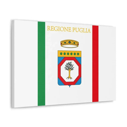 Flag of Apulia Italy - Canvas Wall Art - The Sticker Space