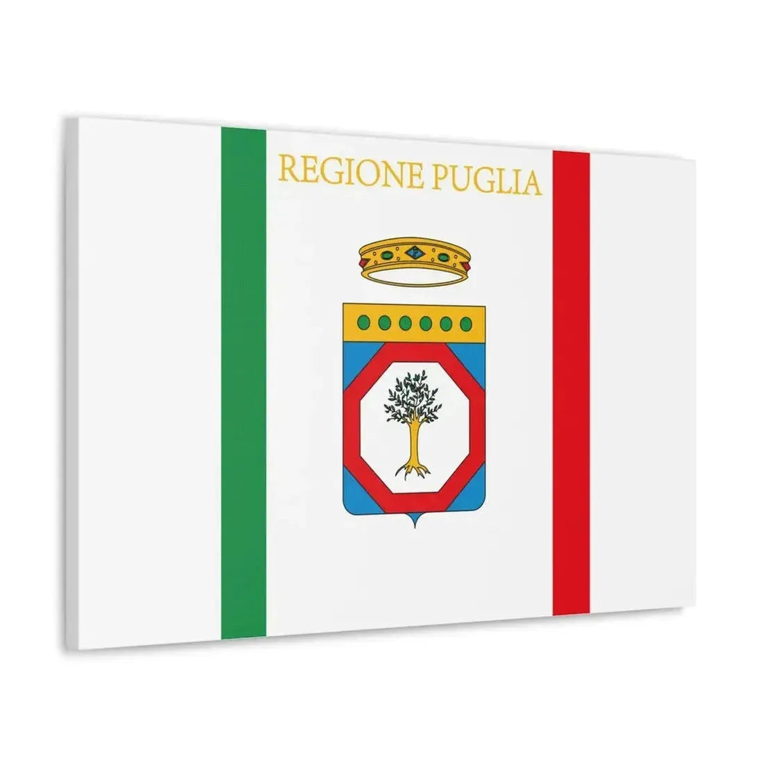Flag of Apulia Italy - Canvas Wall Art - The Sticker Space