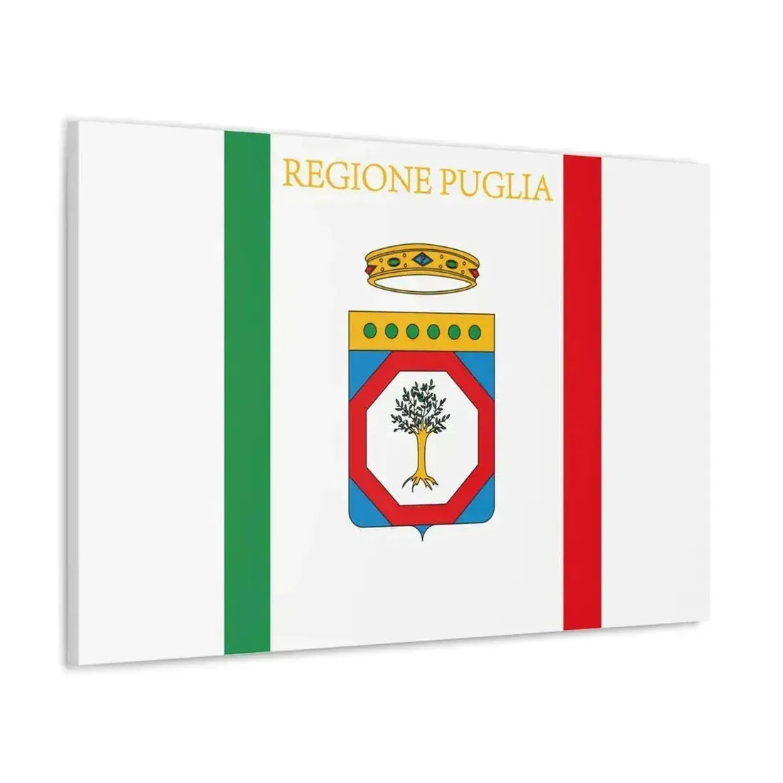 Flag of Apulia Italy - Canvas Wall Art - The Sticker Space