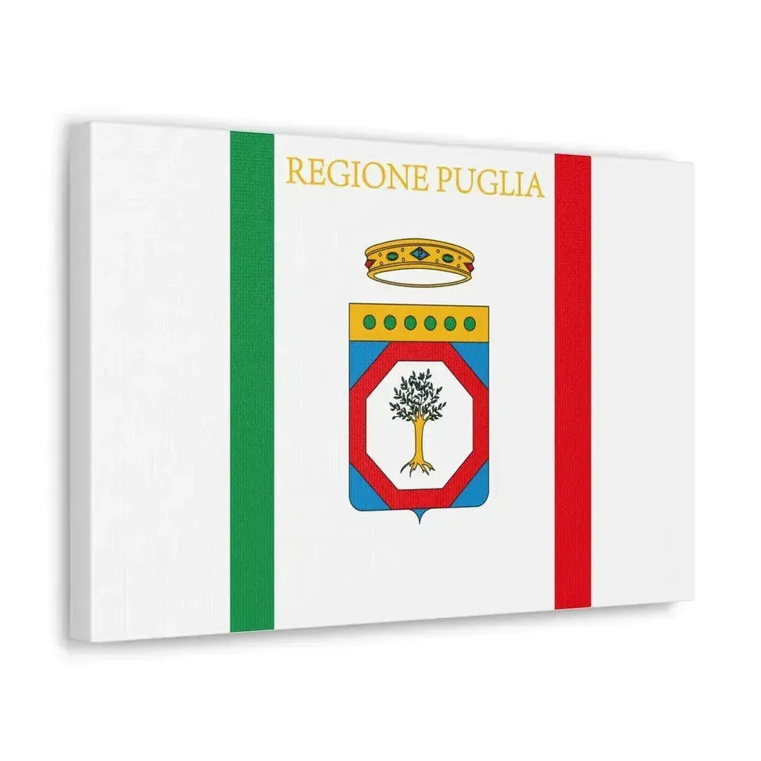 Flag of Apulia Italy - Canvas Wall Art - The Sticker Space