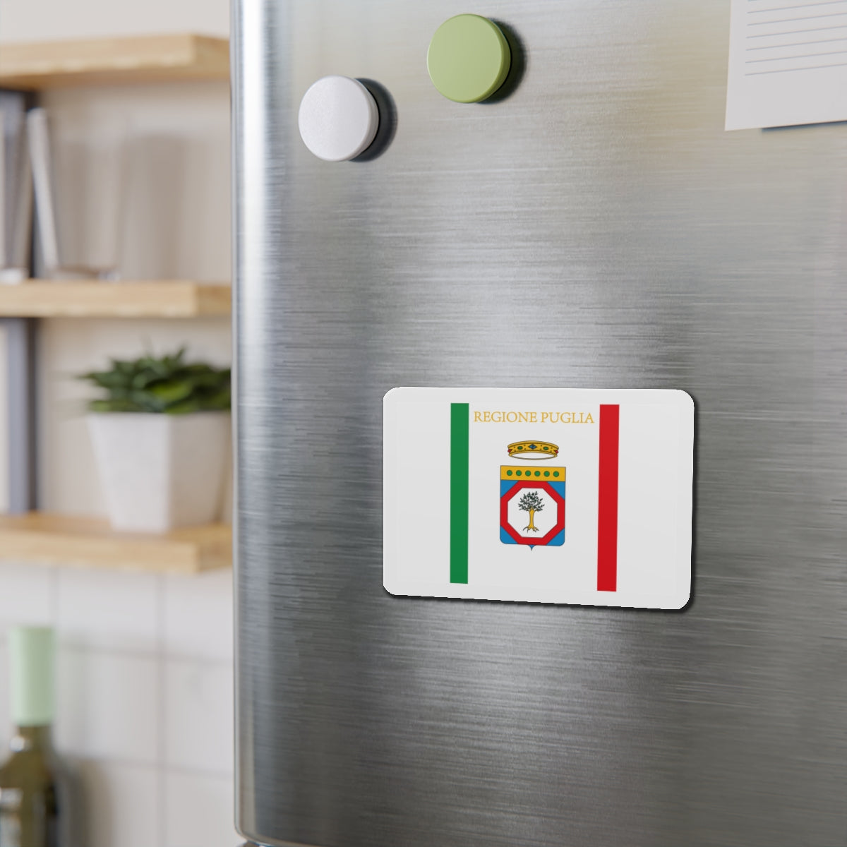 Flag of Apulia Italy - Die-Cut Magnet-The Sticker Space