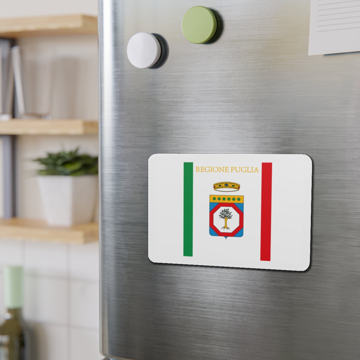 Flag of Apulia Italy - Die-Cut Magnet-The Sticker Space