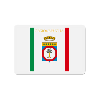 Flag of Apulia Italy - Die-Cut Magnet-3" x 3"-The Sticker Space