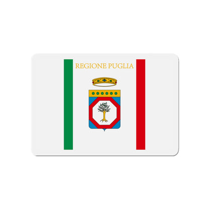 Flag of Apulia Italy - Die-Cut Magnet-4" x 4"-The Sticker Space