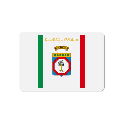 Flag of Apulia Italy - Die-Cut Magnet-5" x 5"-The Sticker Space