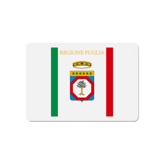 Flag of Apulia Italy - Die-Cut Magnet-6 × 6"-The Sticker Space