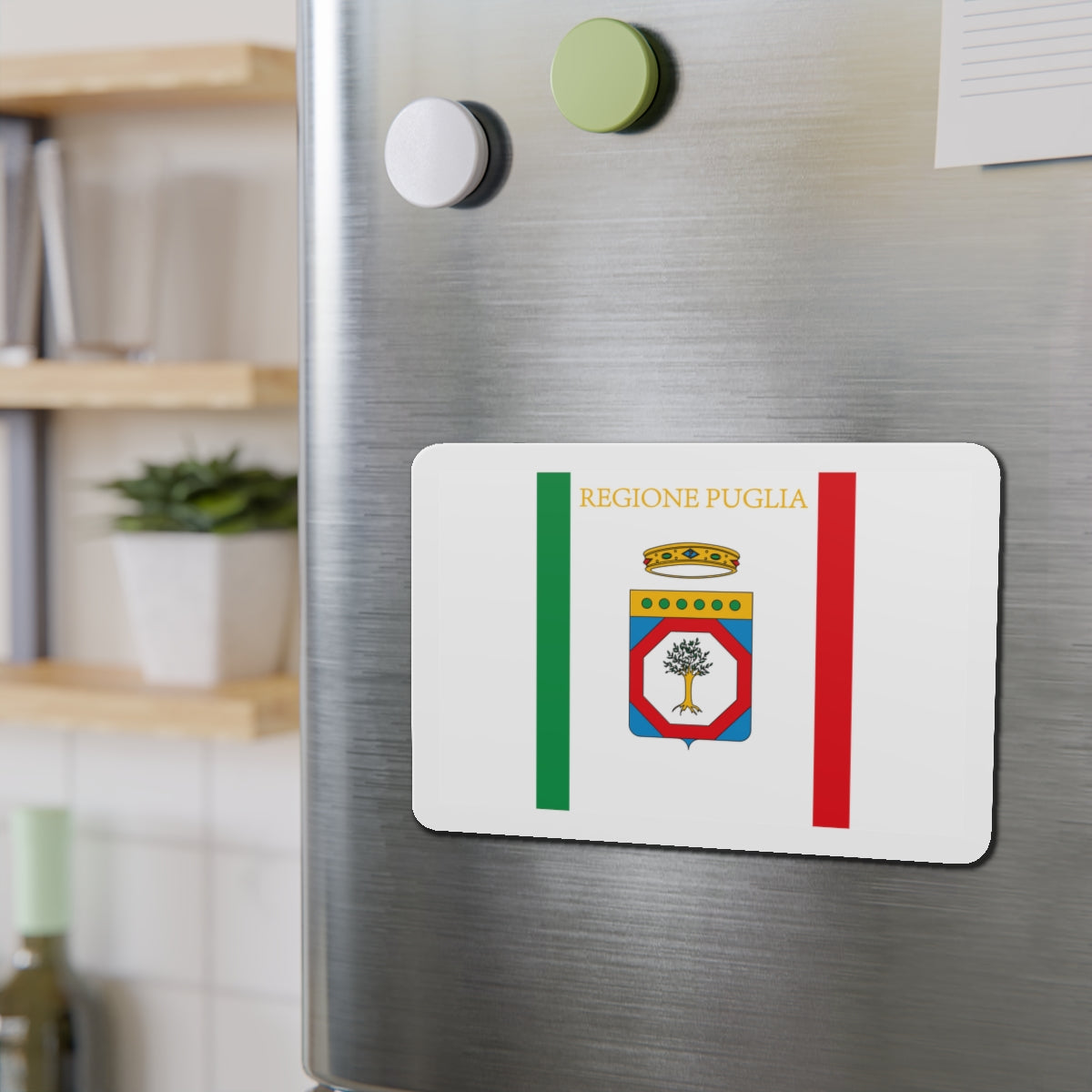 Flag of Apulia Italy - Die-Cut Magnet-The Sticker Space