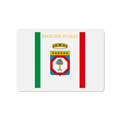 Flag of Apulia Italy - Refrigerator Magnet 2 Inch - The Sticker Space