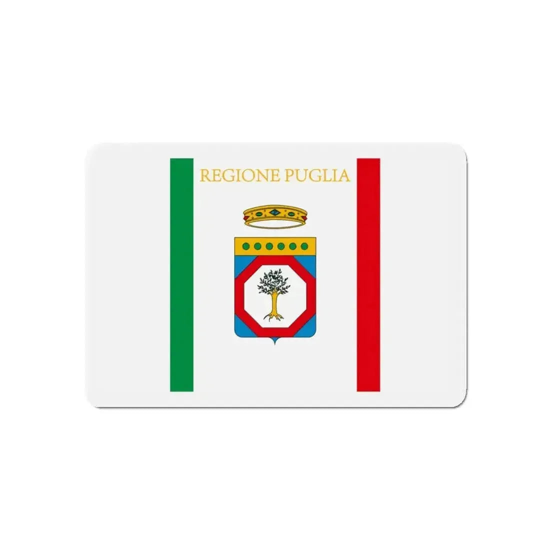 Flag of Apulia Italy - Refrigerator Magnet - The Sticker Space