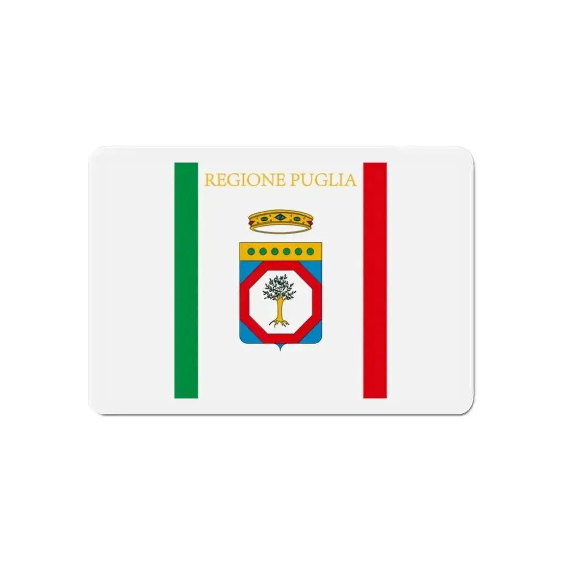 Flag of Apulia Italy - Refrigerator Magnet - The Sticker Space